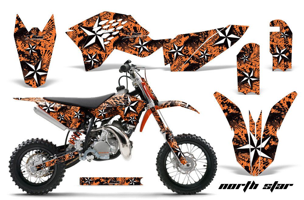 KTM SX 50 Adventure Jr / Sr Dirt Bike Graphic Kit - 2009-2015 NorthStar Orange