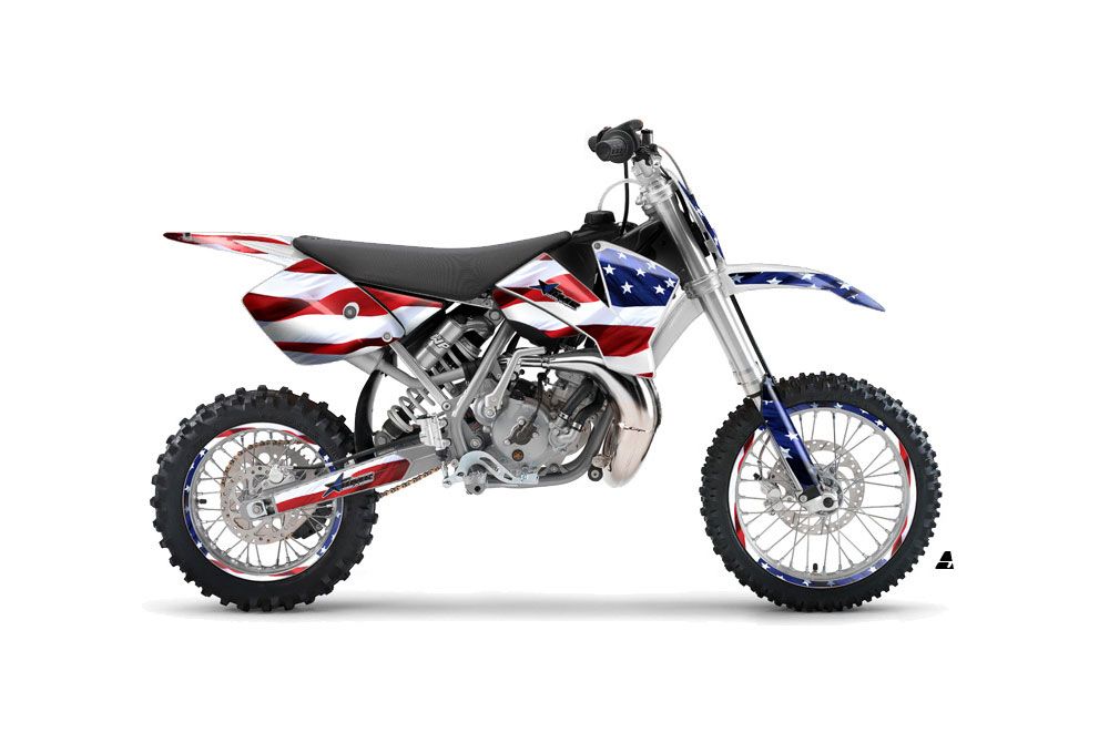 KTM SX 65 Dirt Bike Graphic Kit - 2002-2008 Star - s and Stripes