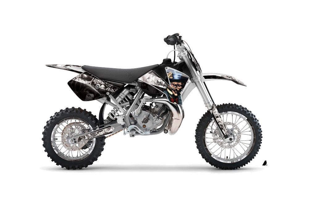 KTM SX 65 Dirt Bike Graphic Kit - 2002-2008 Mad Hatter Black