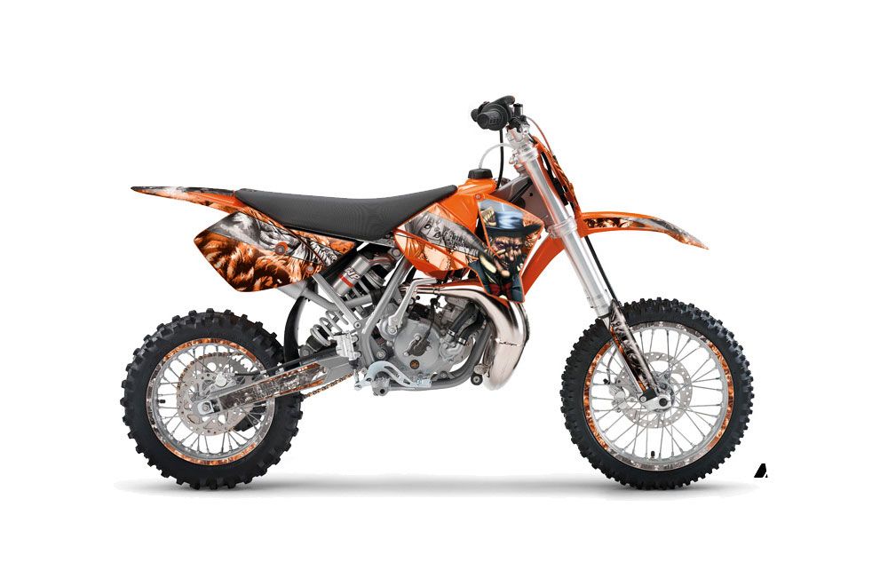 KTM SX 65 Dirt Bike Graphic Kit - 2002-2008 Mad Hatter Orange
