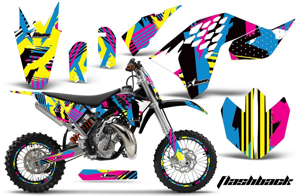 KTM SX 65 Dirt Bike Graphic Kit - 2009-2015 Flashback
