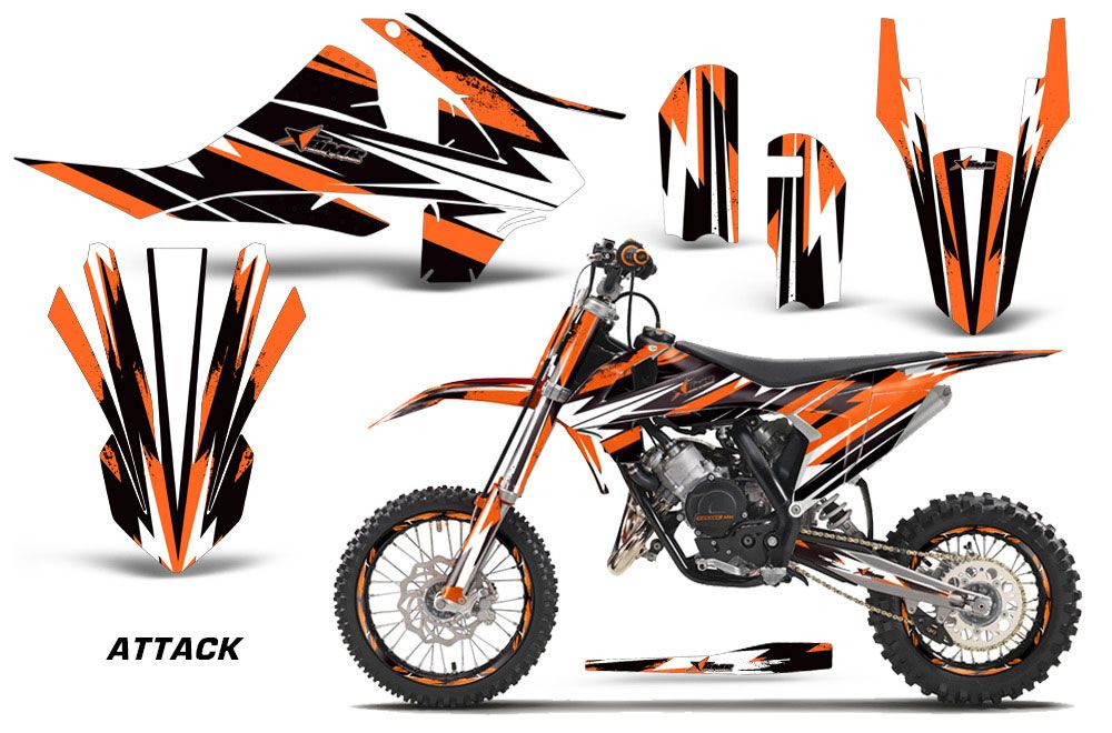 KTM SX 65 Dirt Bike Graphic Kit - 2016-2018 Attack Orange