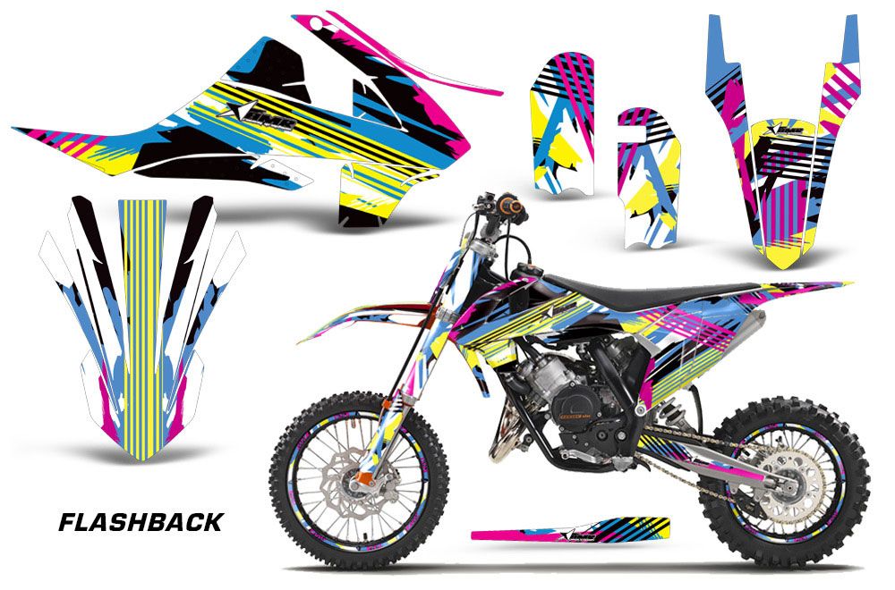 KTM SX 65 Dirt Bike Graphic Kit - 2016-2018 Flashback