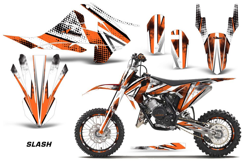 KTM SX 65 Dirt Bike Graphic Kit - 2016-2018 Slash Orange