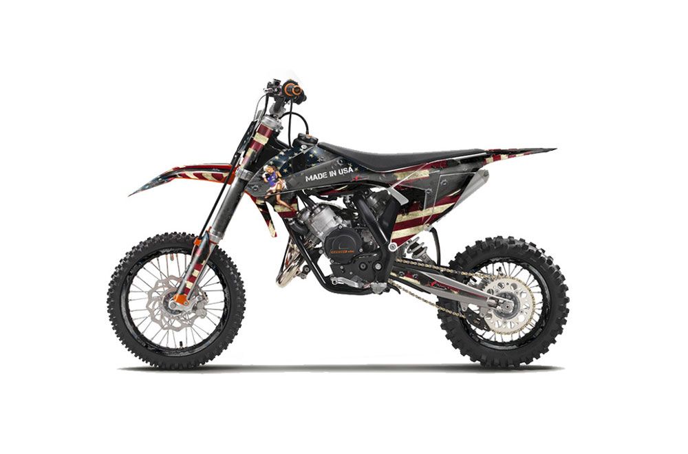 KTM SX 65 Dirt Bike Graphic Kit - 2016-2018 WW2