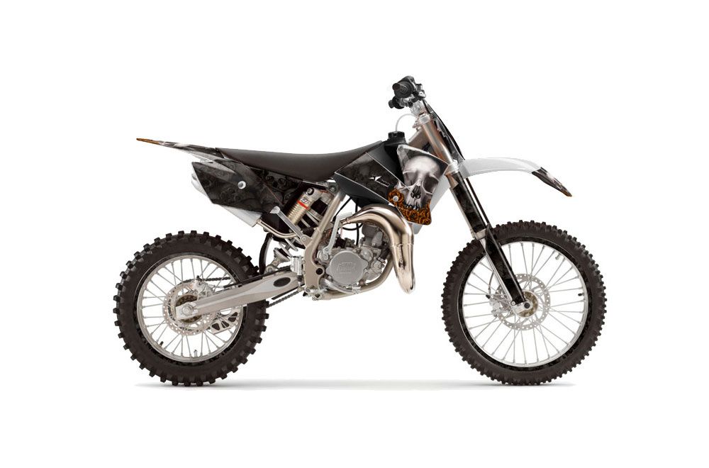 KTM SX 105 Dirt Bike Graphic Kit - 2004-2005 Bone Collector Black