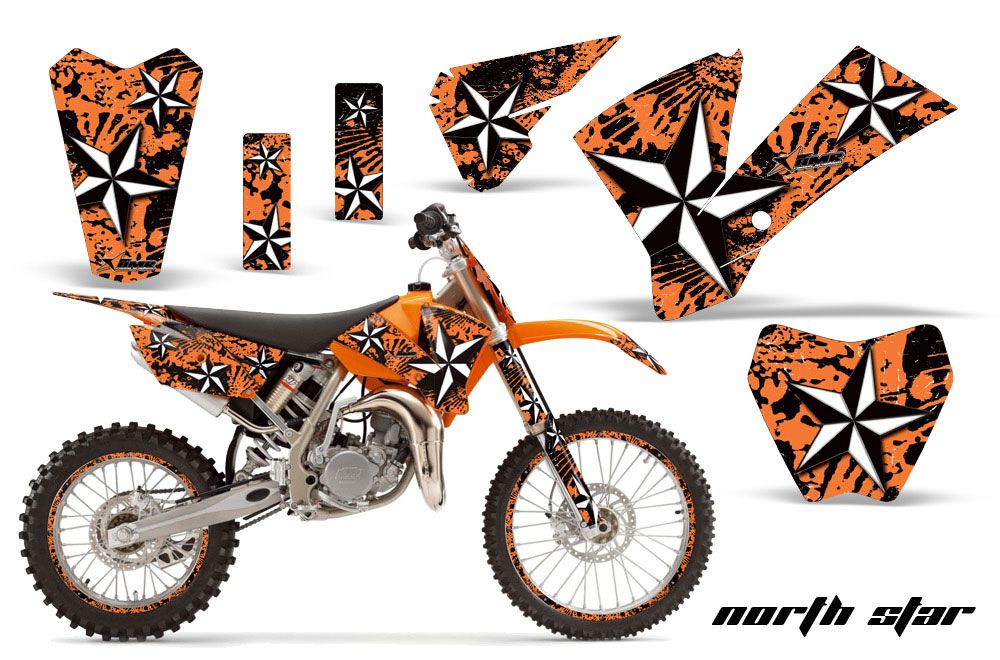 KTM SX 105 Dirt Bike Graphic Kit - 2004-2005 NorthStar Orange