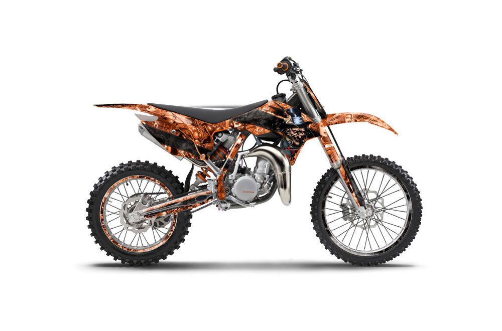 KTM SX 85 Dirt Bike Graphic Kit - 2013-2015 Mad Hatter Orange