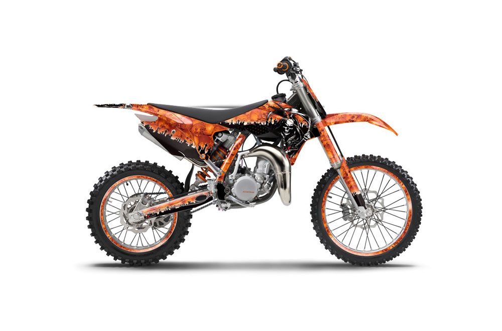 KTM SX 85 Dirt Bike Graphic Kit - 2013-2015 Reaper Orange