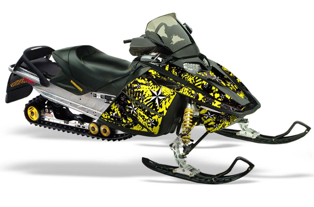 Ski Doo Rev Sled Graphic Kit - 2004-2012 North Star Yellow