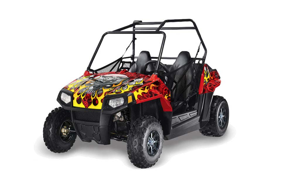 Polaris RZR 170 Graphic Kit - All Years Motorhead Red