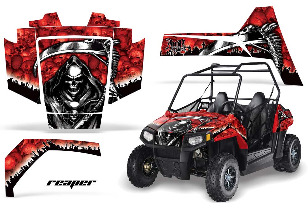 Polaris RZR 170 Graphic Kit - All Years Reaper Red