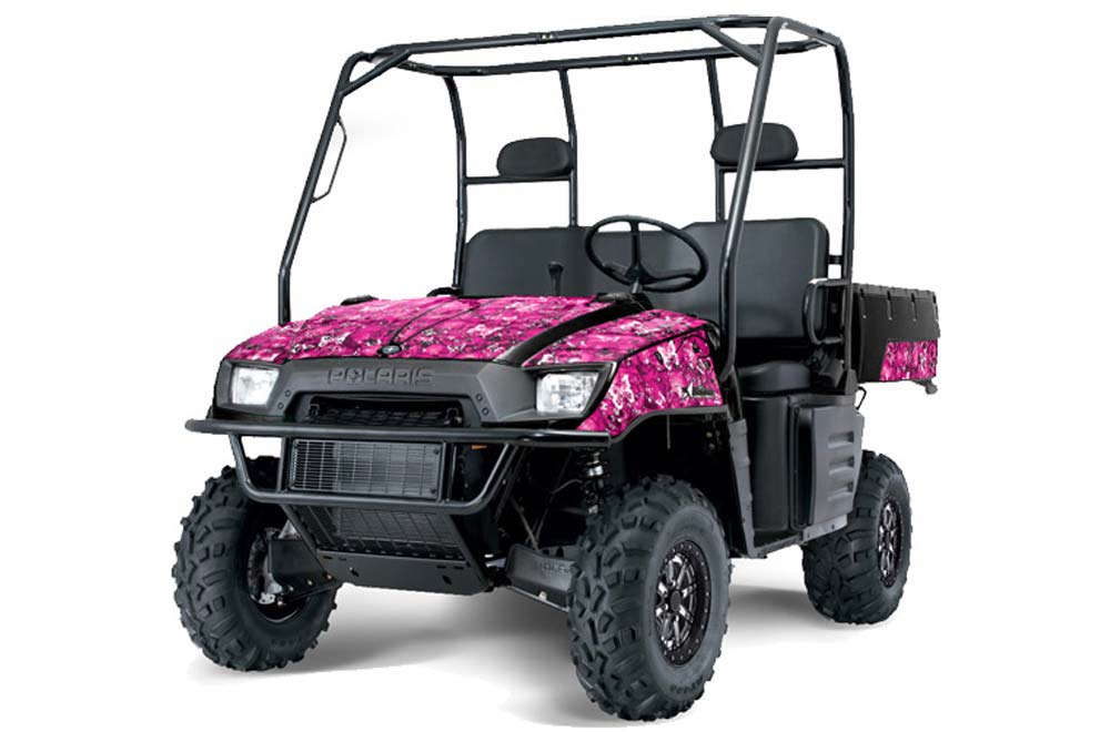 Polaris Ranger 500 / 700 XP Graphic Kit - 2005-2008 Butterflies Pink