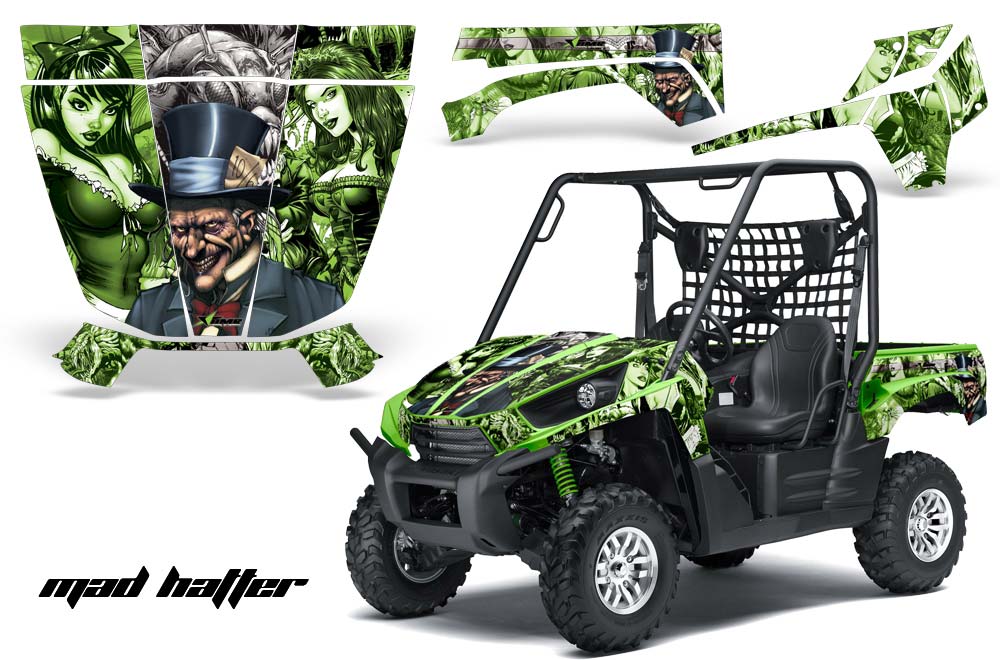Kawasaki Teryx 750 Graphic Kit - 2007-2009 Mad Hatter Green