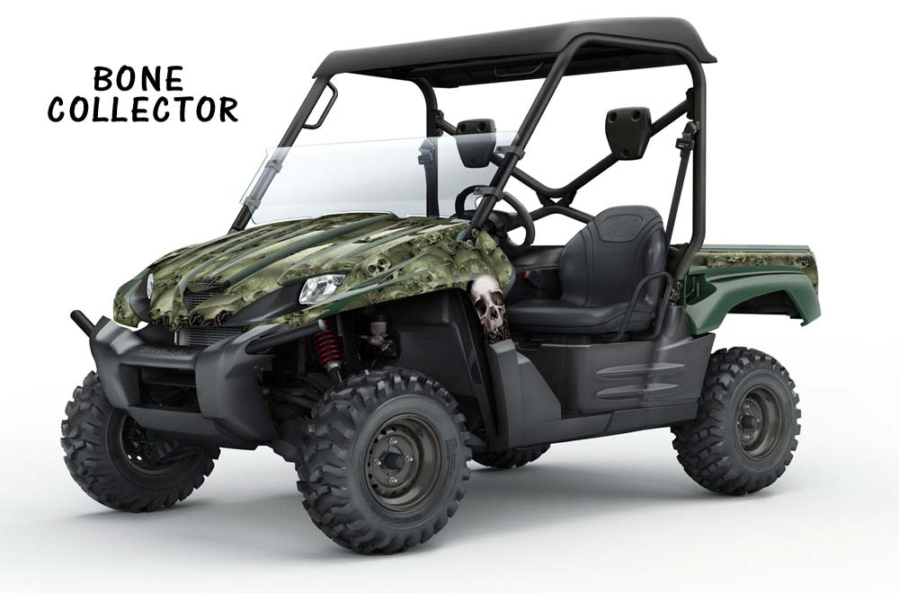 Kawasaki Teryx 750 Graphic Kit - 2007-2009 Bone Collector Green