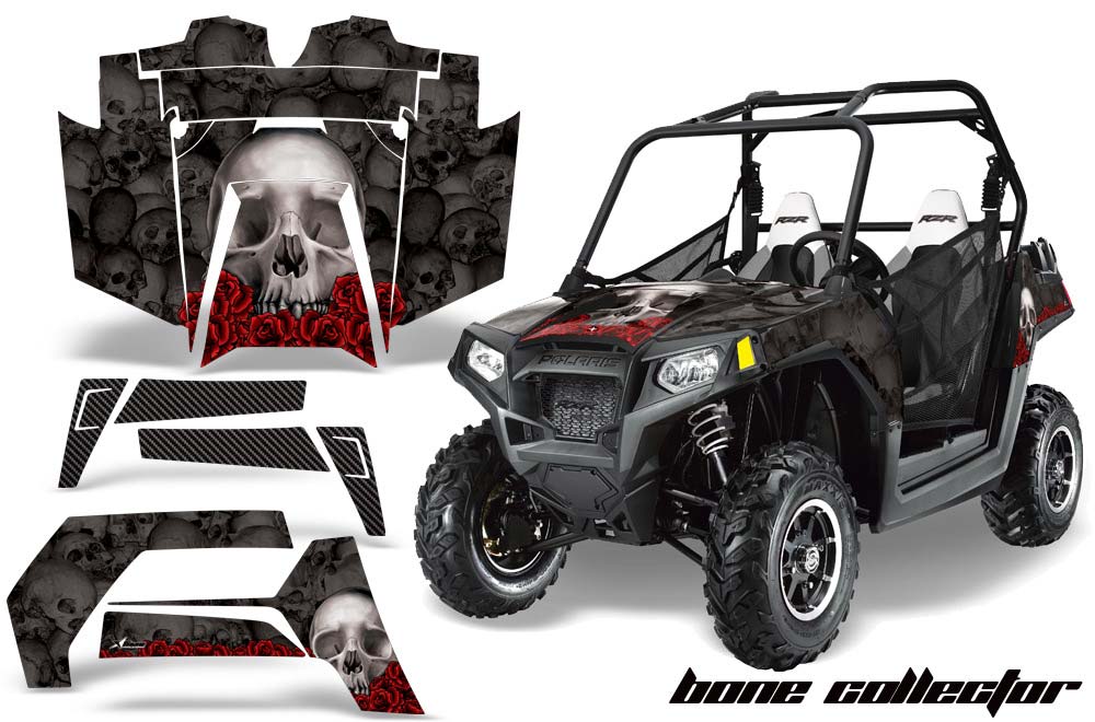 Polaris RZR 800 / 800S Graphic Kit - 2011-2014 Bone Collector Black