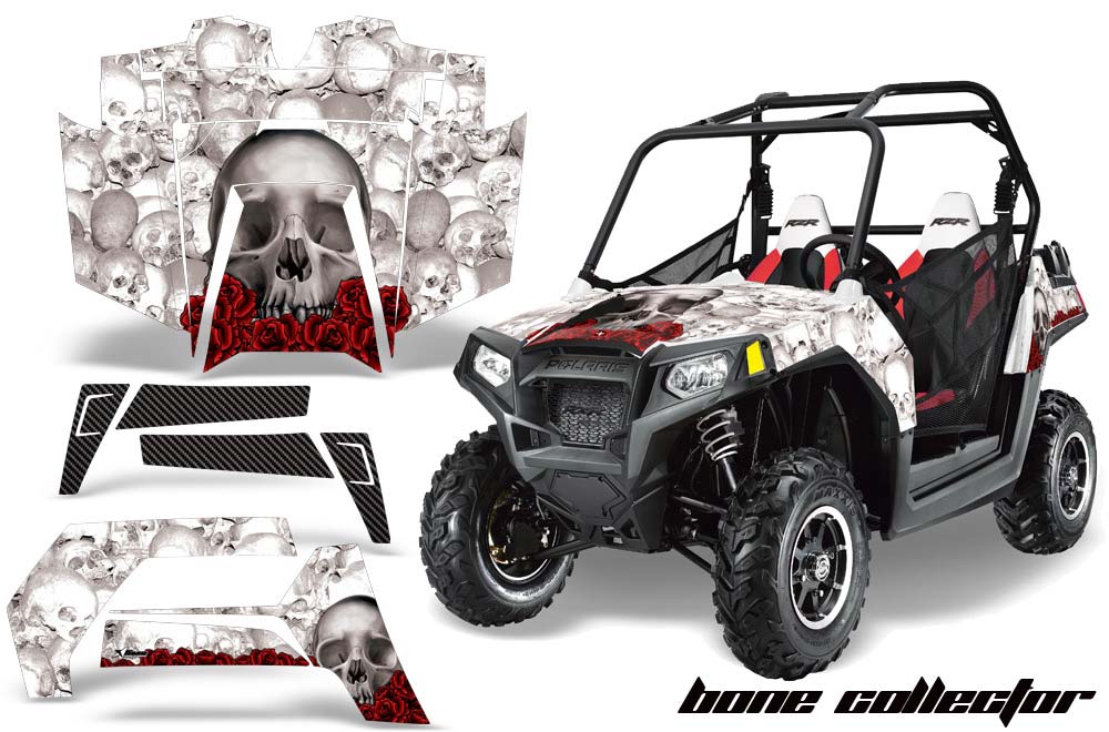 Polaris RZR 800 / 800S Graphic Kit - 2011-2014 Bone Collector White