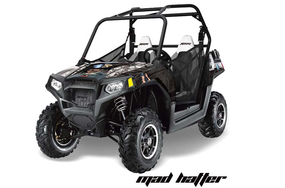 Polaris RZR 800 / 800S Graphic Kit - 2011-2014 Mad Hatter Black