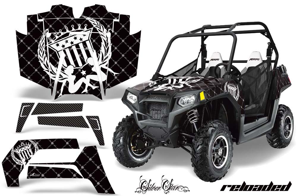 Polaris RZR 800 / 800S Graphic Kit - 2011-2014 Silver Star - Reloaded Black