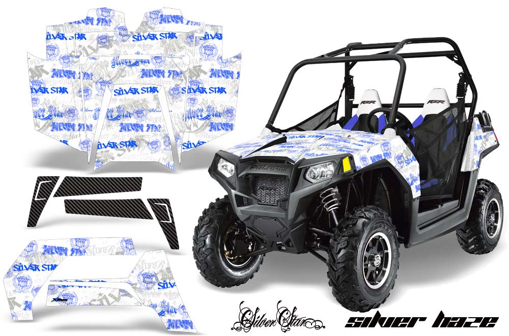 Polaris RZR 800 / 800S Graphic Kit - 2011-2014 Silver Star - Silverhaze Blue
