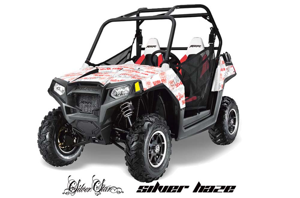 Polaris RZR 800 / 800S Graphic Kit - 2011-2014 Silver Star - Silverhaze Red