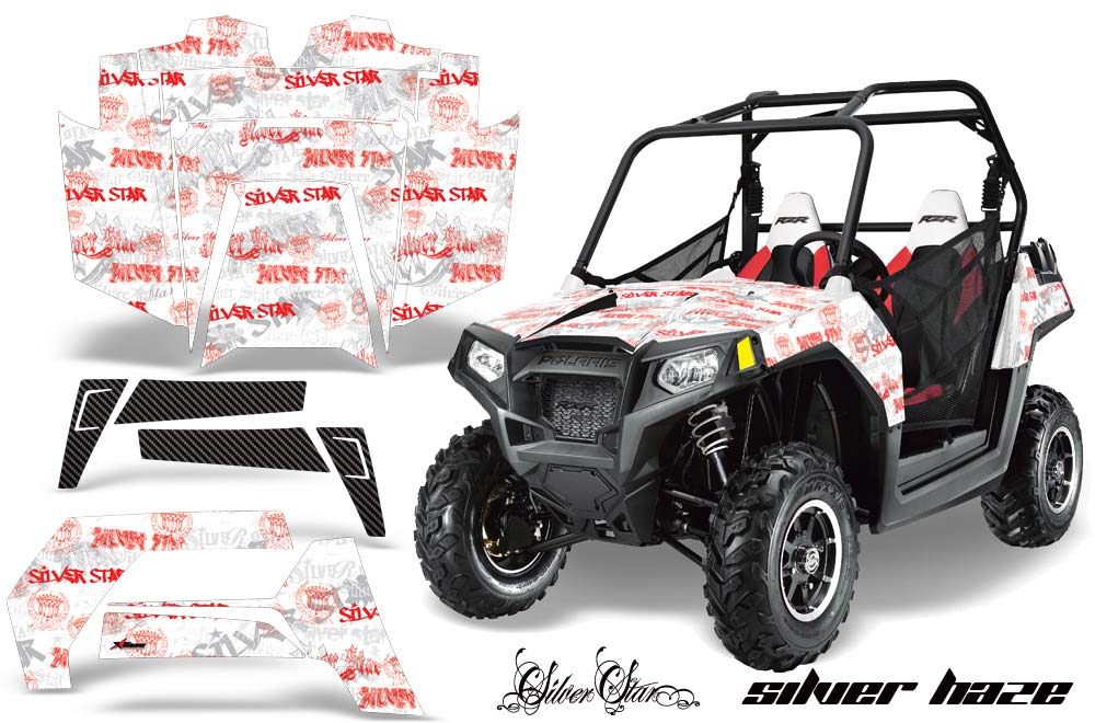 Polaris RZR 800 / 800S Graphic Kit - 2011-2014 Silver Star - Silverhaze Red