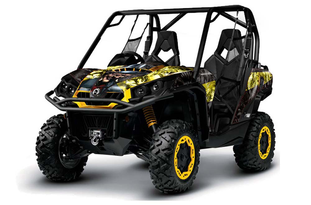 Can-Am Commander 1000 / 800 Graphic Kit - All Years Mad Hatter Black