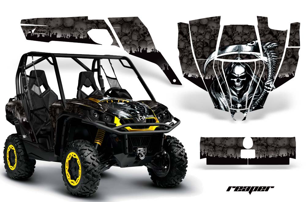 Can-Am Commander 1000 / 800 Graphic Kit - All Years Reaper Black