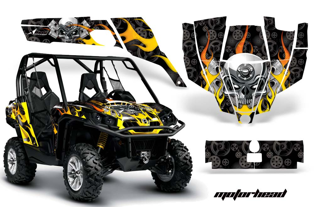 Can-Am Commander 1000 / 800 Graphic Kit - All Years Motorhead Black