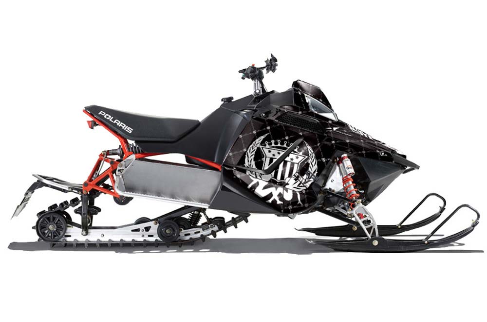Polaris RMK / PRO-R / Rush / Assault Sled Graphic Kit - 2011-2016 Silver Star - Reloaded White