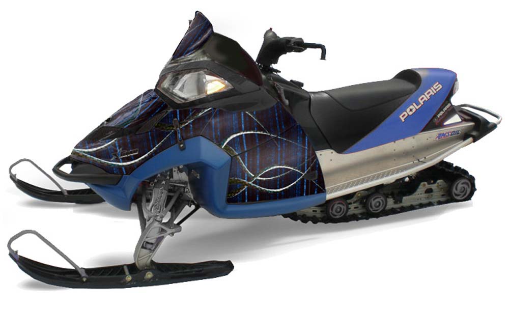 Polaris Fusion Sled Graphic Kit - 2005-2007 The One Blue