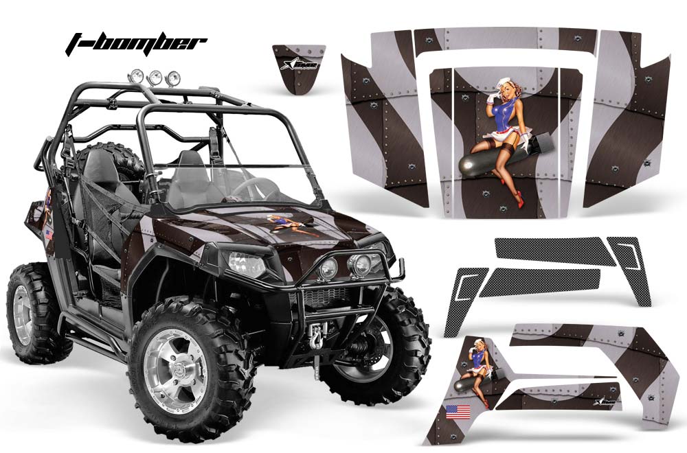 Polaris RZR 800 / 800S Graphic Kit - 2006-2010 T Bomber Black