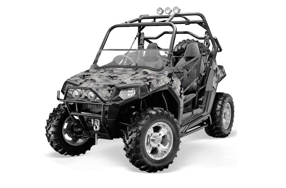 Polaris RZR 800 / 800S Graphic Kit - 2006-2010 Camoplate Silver