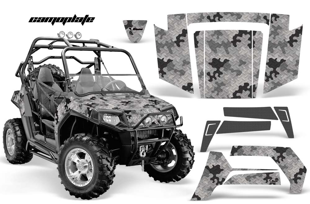 Polaris RZR 800 / 800S Graphic Kit - 2006-2010 Camoplate Silver