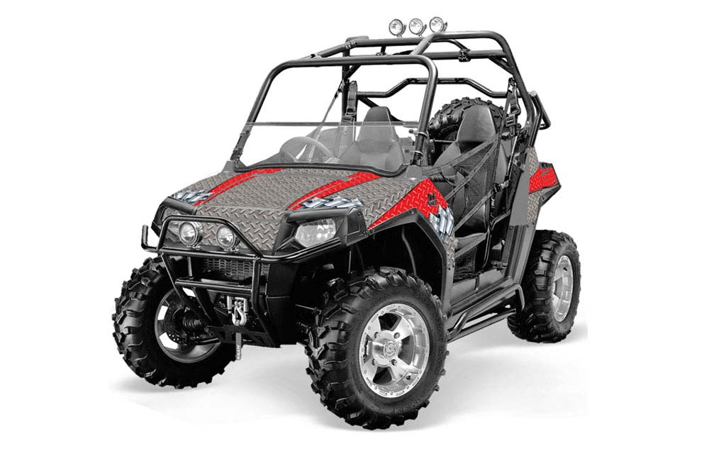 Polaris RZR 800 / 800S Graphic Kit - 2006-2010 Diamond Race Silver