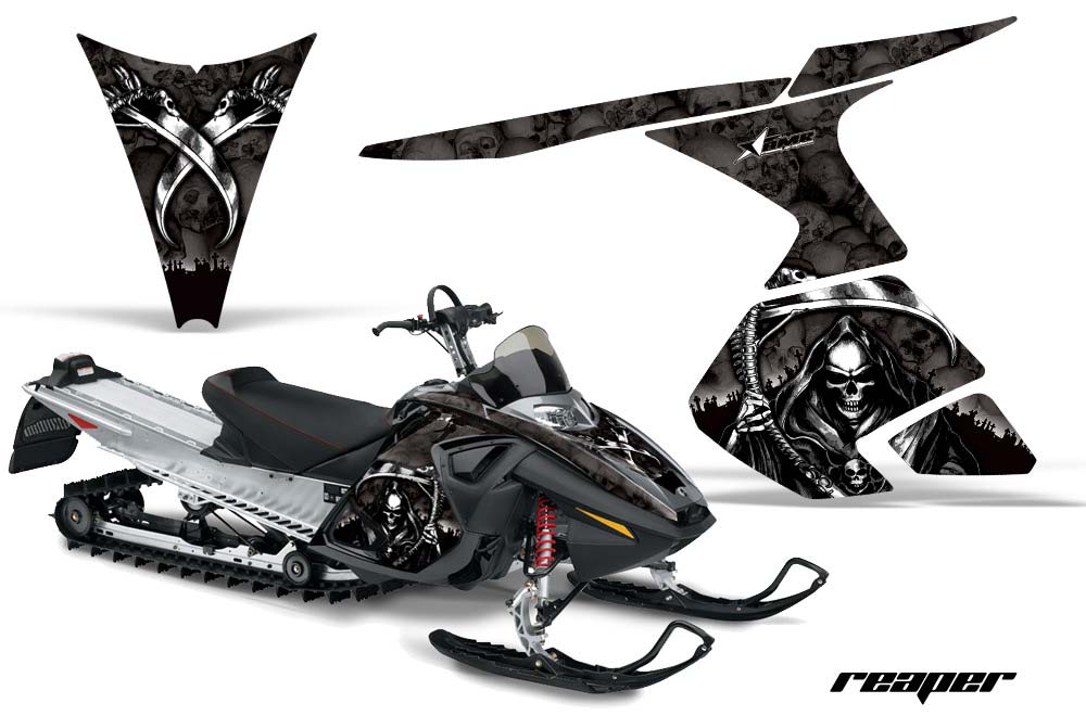 Ski Doo RT Sled Graphic Kit - 2005-2009 Reaper Black