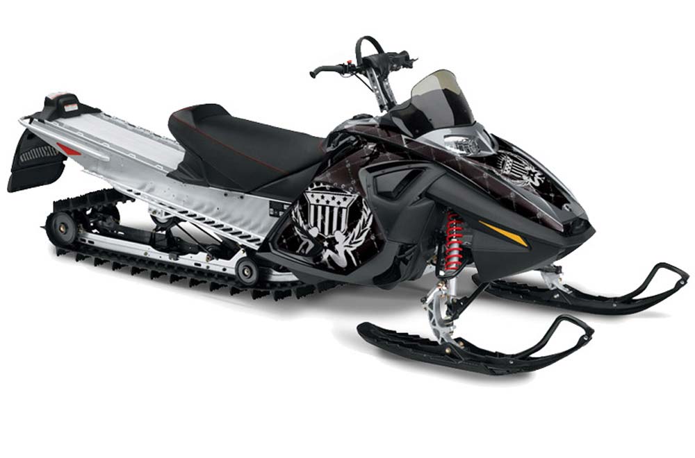 Ski Doo RT Sled Graphic Kit - 2005-2009 Silver Star - Reloaded Silver