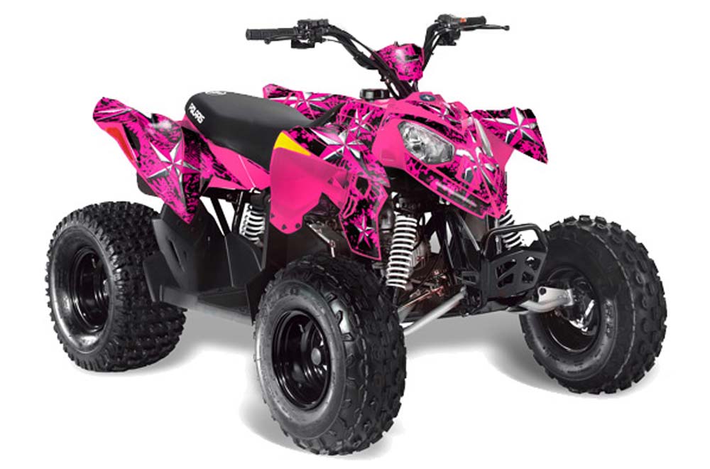 Polaris Outlaw 90 / 110 ATV Graphic Kit - 2002-2020 Northstar Pink