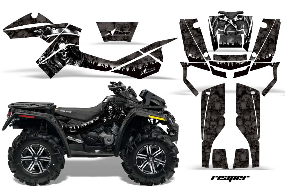 Can Am Outlander XMR 800R ATV Graphic Kit - 2006-2012 Reaper Black