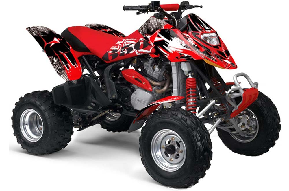 Can Am Bombardier DS650 ATV Graphic Kit - 2006-2016 Street Star Red