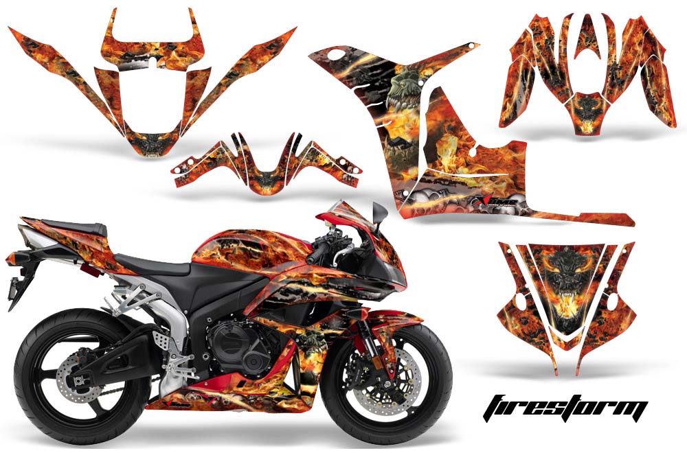 Honda CBR 1000 RR Graphic Kit - 2004-2005 Firestorm Red