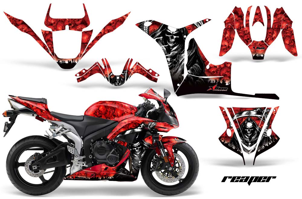 Honda CBR 600 RR Graphic Kit - 2007-2008 Reaper Red