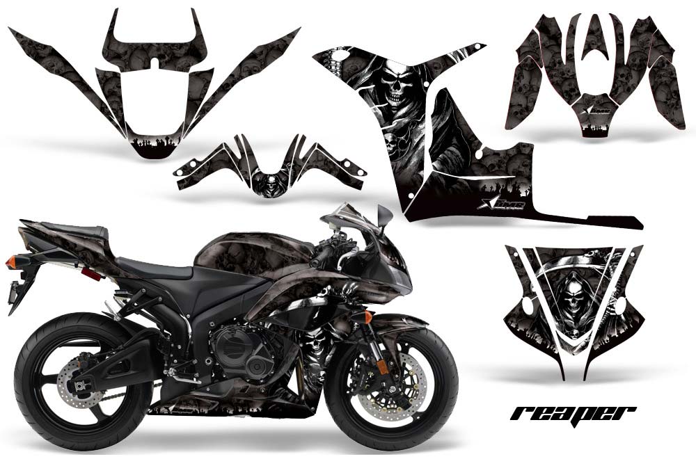 Honda CBR 600 RR Graphic Kit - 2007-2008 Reaper Black
