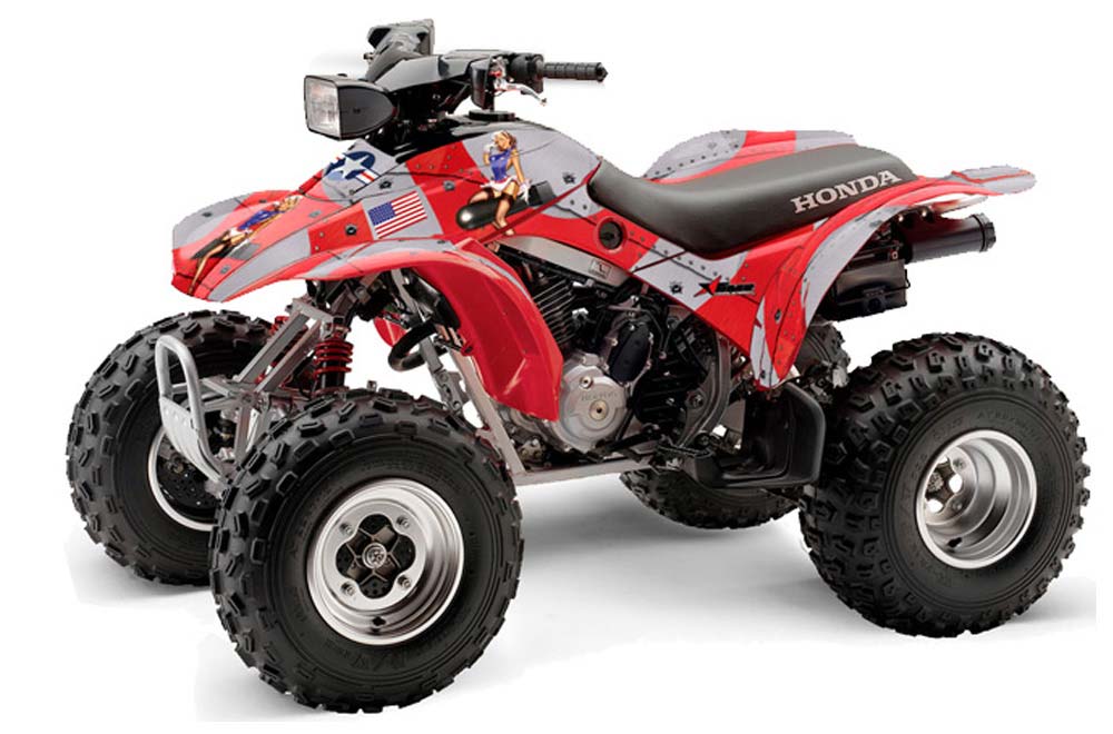 Honda TRX 300EX ATV Graphic Kit - 1993-2006 T Bomber Red