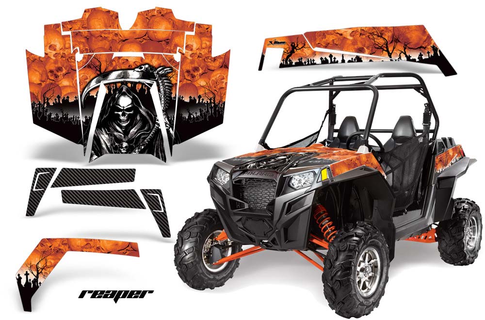 Polaris RZR 900 XP Graphic Kit - 2011-2014 Reaper Orange
