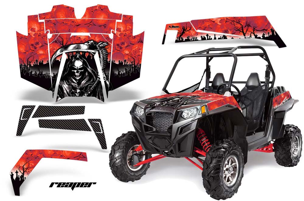 Polaris RZR 900 XP Graphic Kit - 2011-2014 Reaper Red