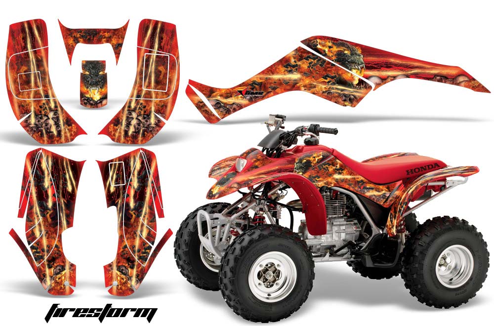 Honda TRX 250EX / 250X ATV Graphic Kit - 2002-2005 Firestorm Red