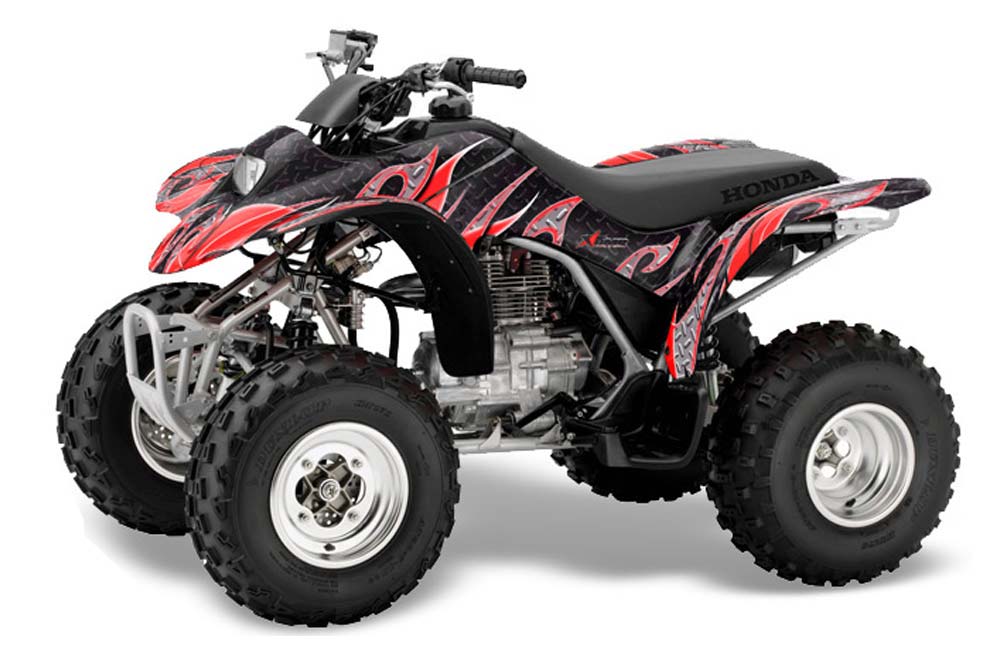 Honda TRX 250EX / 250X ATV Graphic Kit - 2002-2005 Tribal Flames Red