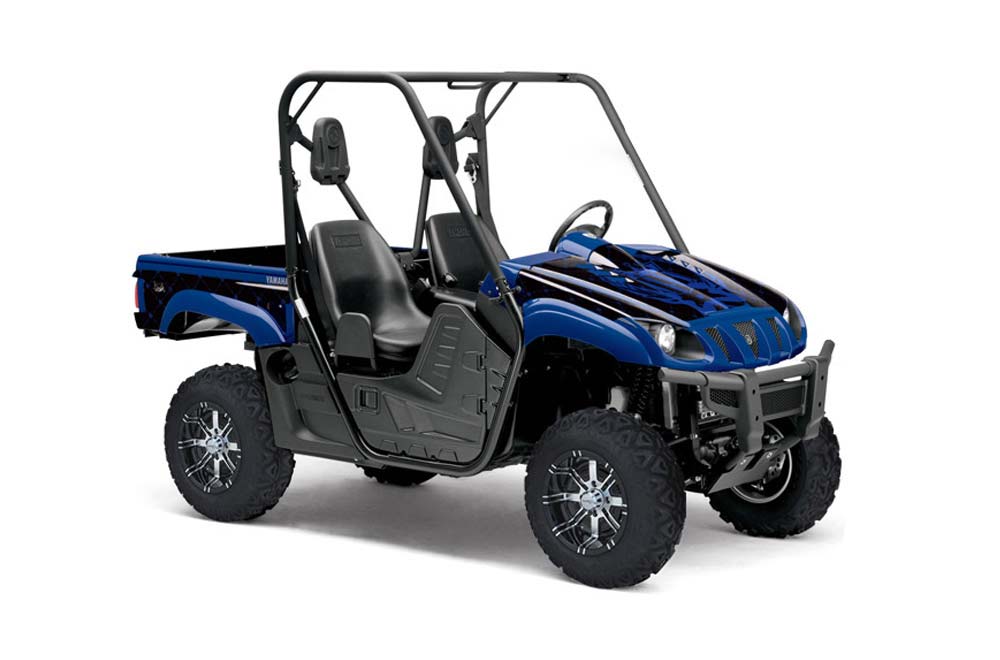 Yamaha Rhino 700 / 660 / 450 Graphic Kit - 2004-2013 Silver Star - Reloaded Blue
