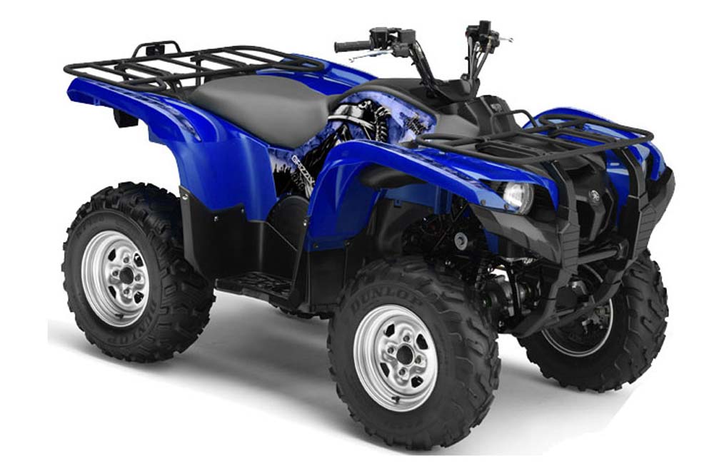 Yamaha Grizzly 700 / 550 ATV Graphic Kit - 2007-2014 Reaper Blue